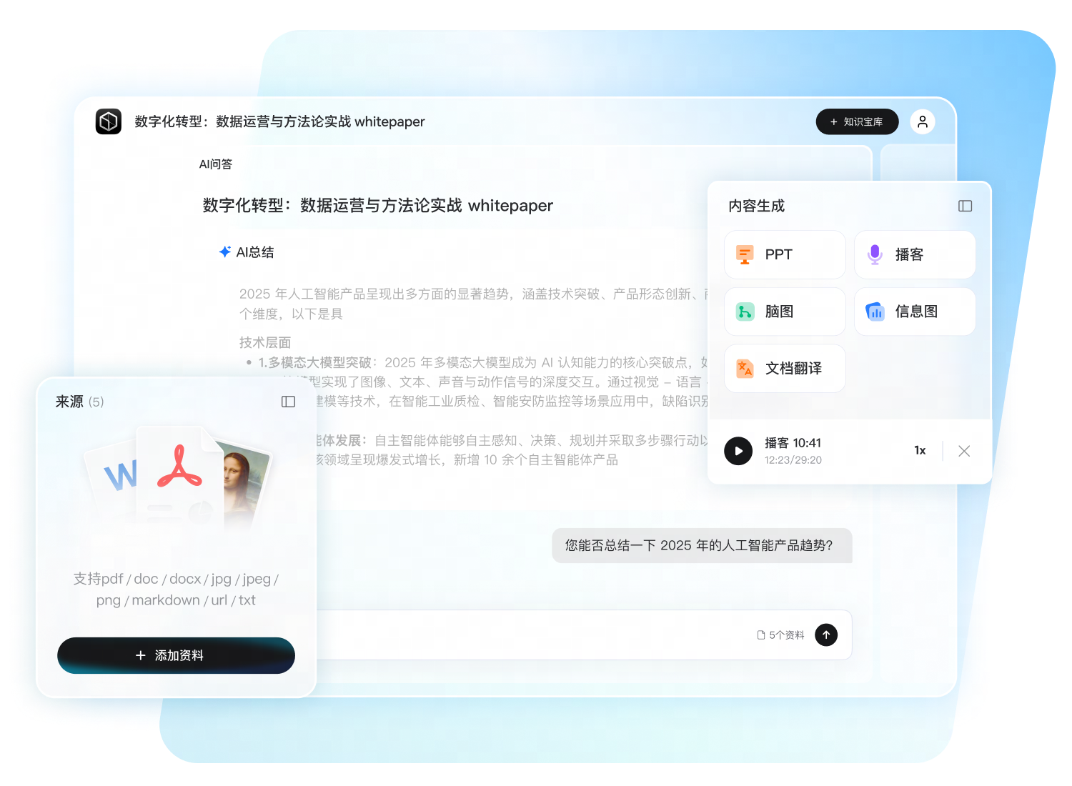 有道AI知识宝库科研工作台